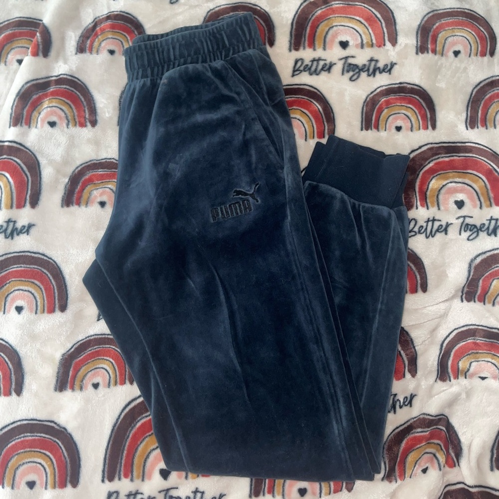 Puma Crushed Velvet Joggers